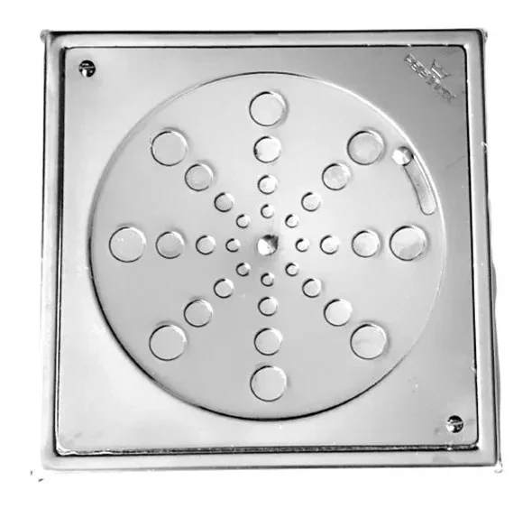 Ralo Rotativo Quadrado Aco Inox 304 15X15Cm