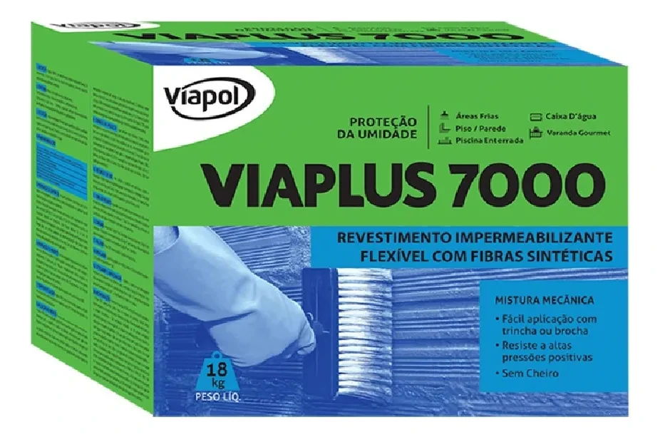 Impermeabilizante viaplus 7000 cx 18kg