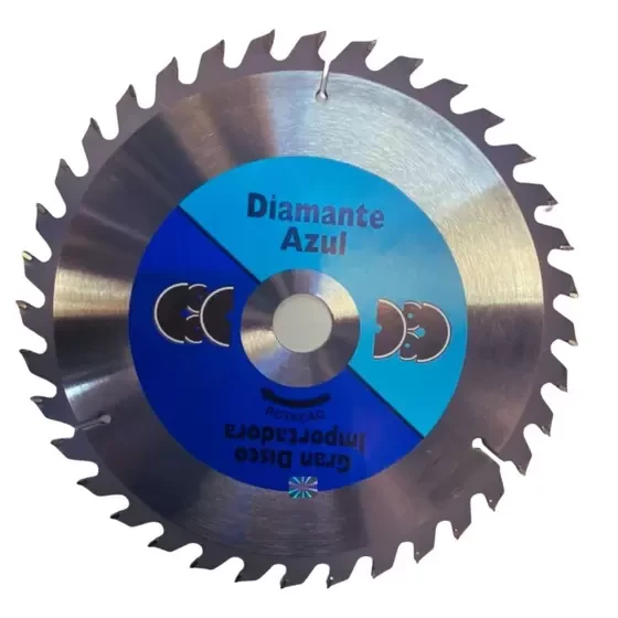 Disco diamantado diamante azul 7'' serra marmore 36 dentes