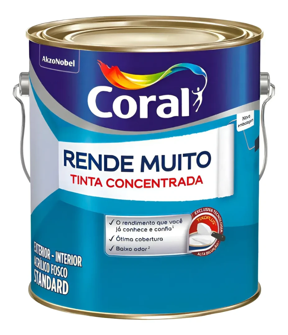 Tinta coral acrilica rende muito 900ml