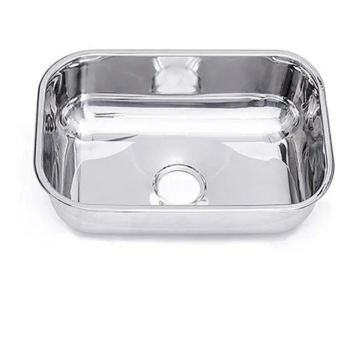 Cuba de embutir tramontina lavínia 40 bl em aço inox alto brilho 40x34x17cm