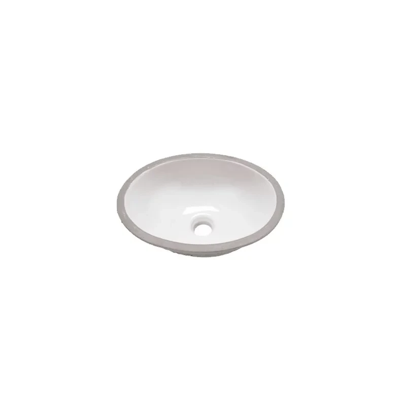 Cuba de embutir oval 39x30cm branco celite