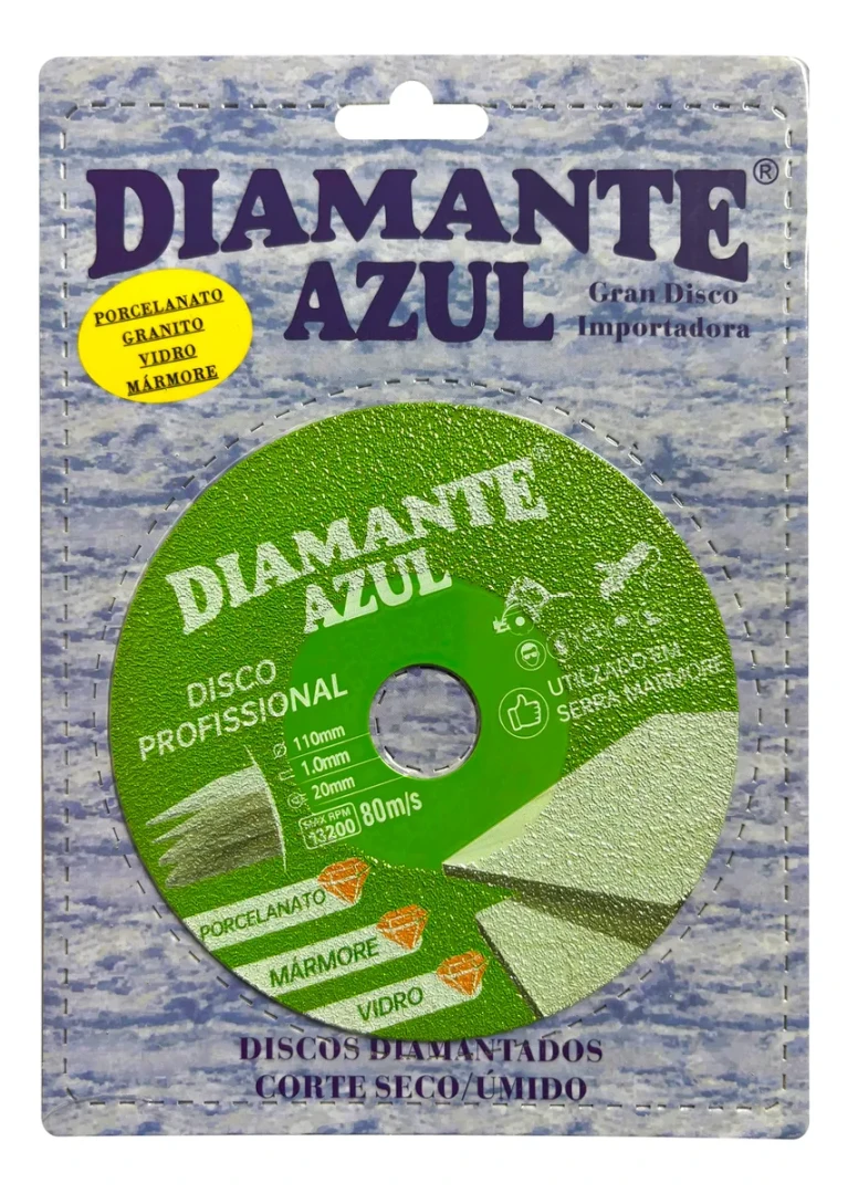 Disco corte granito vidro marmore porcelanato diamante azul