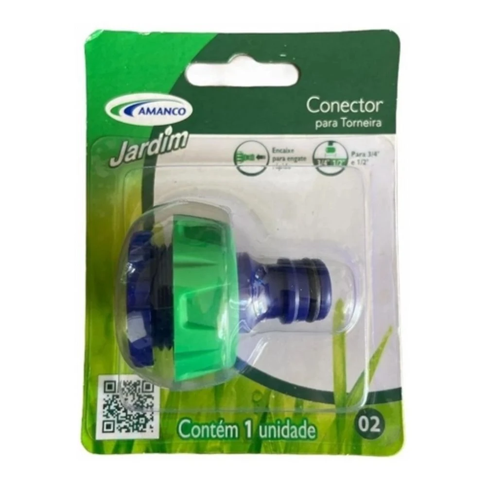 Conector para torneira 1/2 e 3/4 amanco