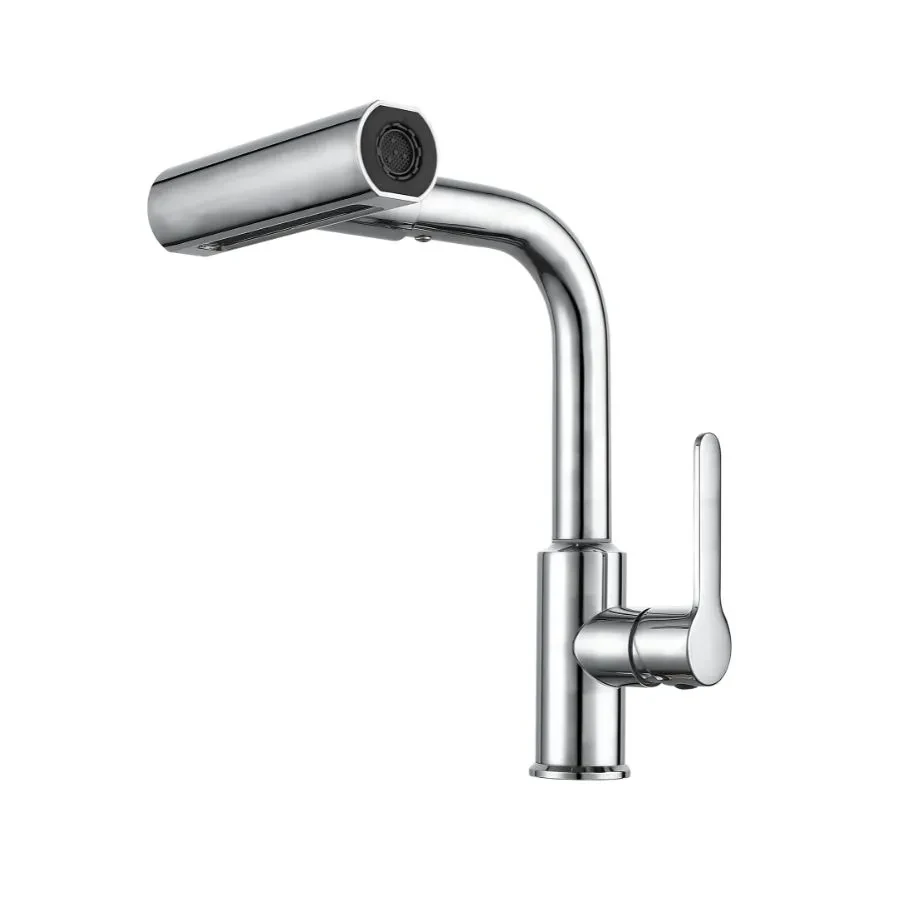 Torneira mesa cozinha aço inox arejador giratorio 3284