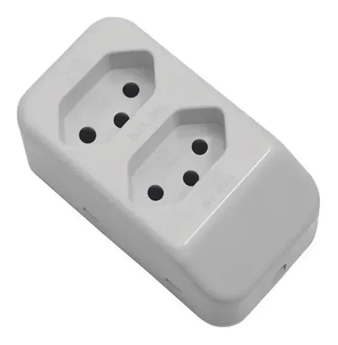 Tomada Multipla 2p+t Dupla 20a Cinza Fame 3209