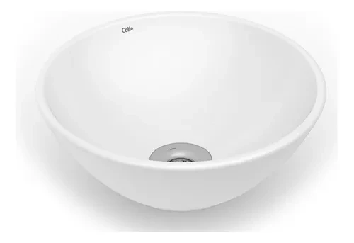 Cuba de apoio redonda 35cm basic r1 branca celite