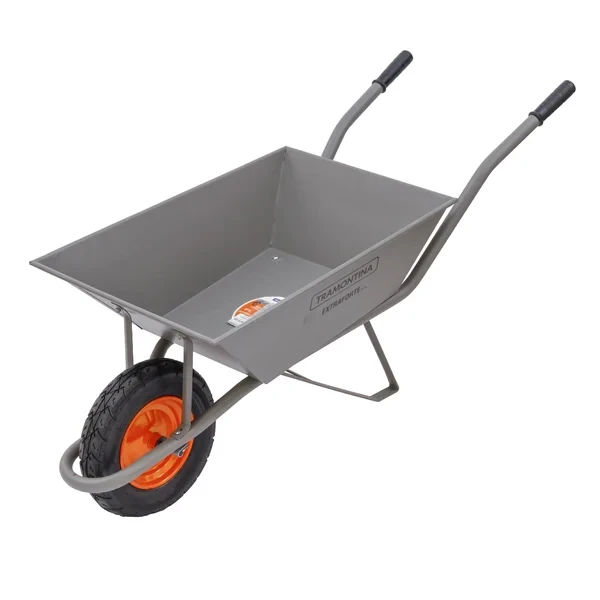 Carrinho de mao extraforte com pneu maciço tramontina