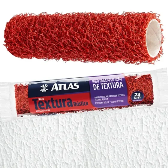 Rolo De Textura Rustica Atlas 23cm