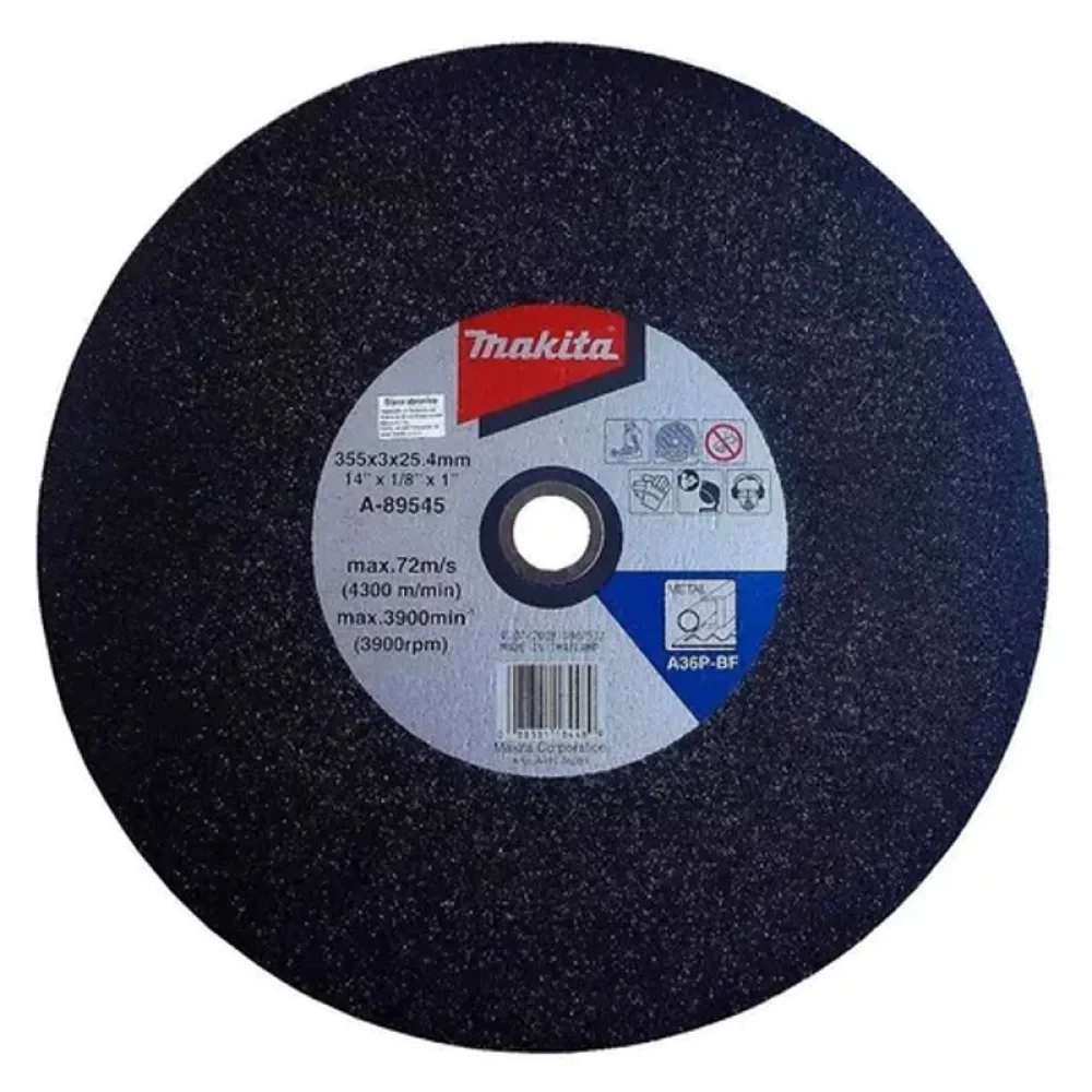 Disco de corte abrasivo para metal 14x1/8x1 makita