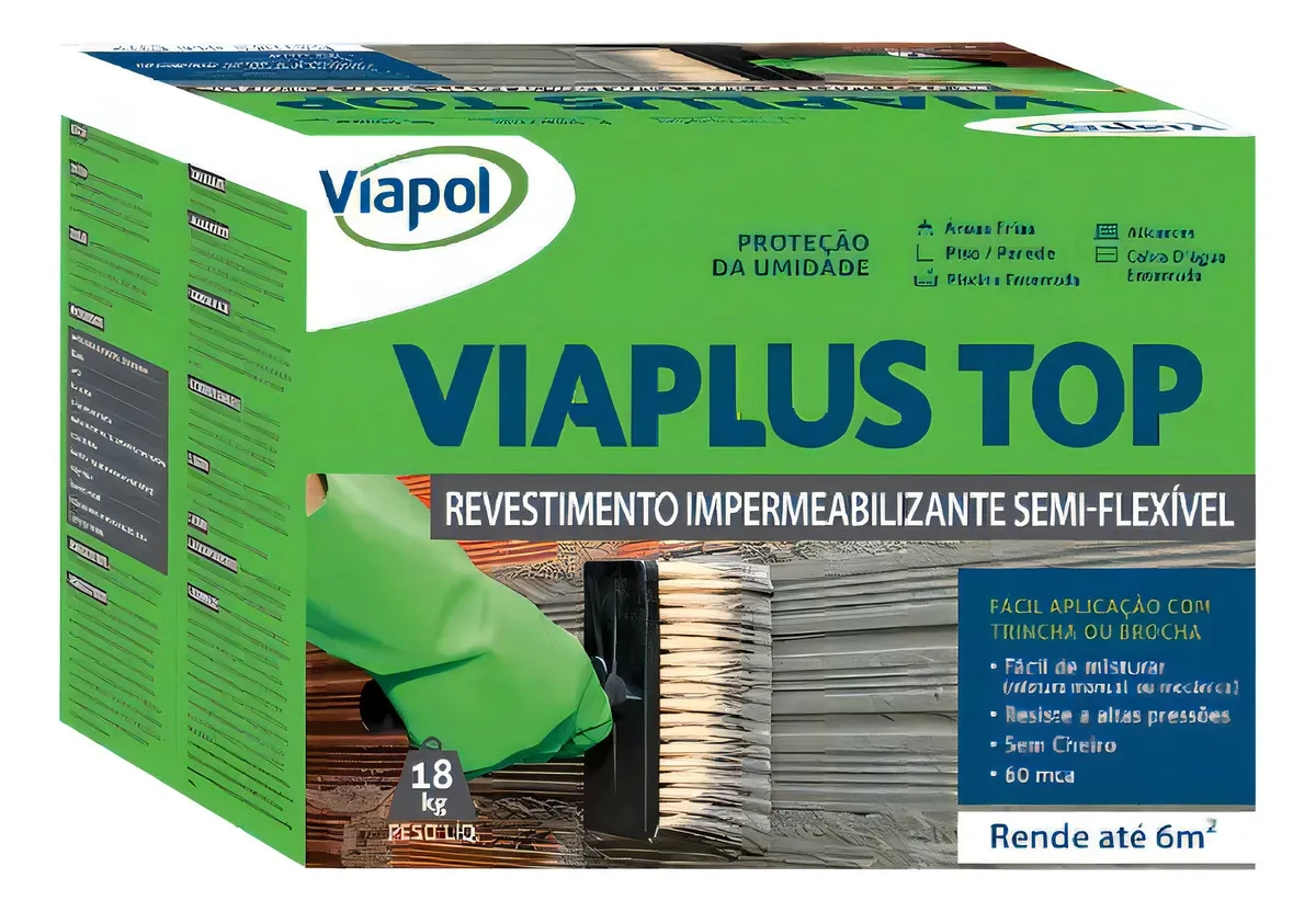 Impermeabilizante viaplus 1000 cx 18kg