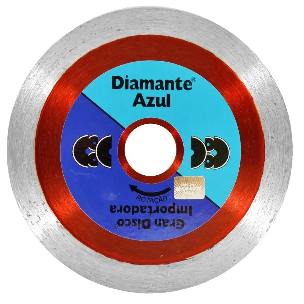 Disco diamantado porcelanato extra fino liso diamante azul