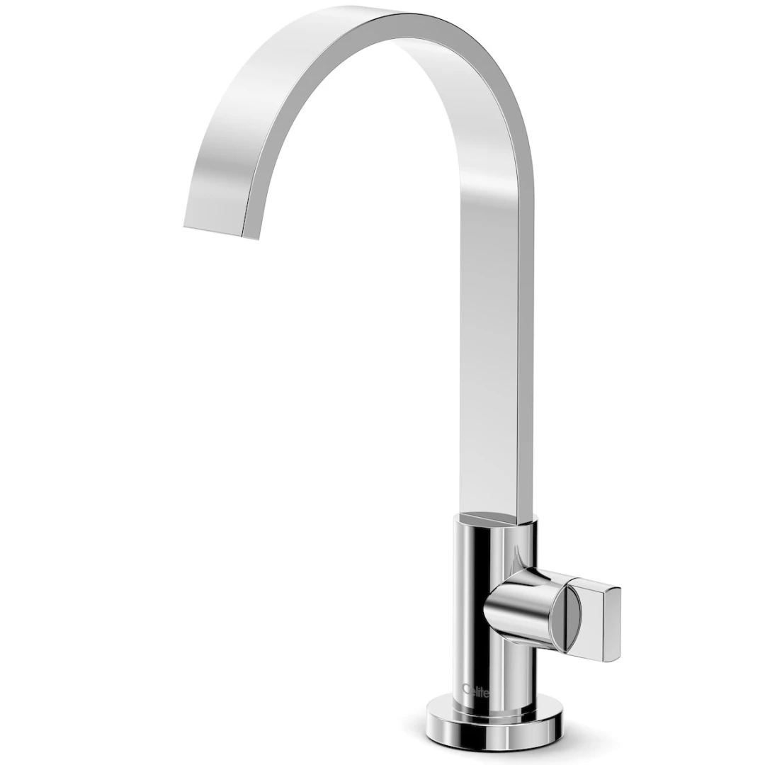 Torneira para lavatorio de mesa bica alta flow celite