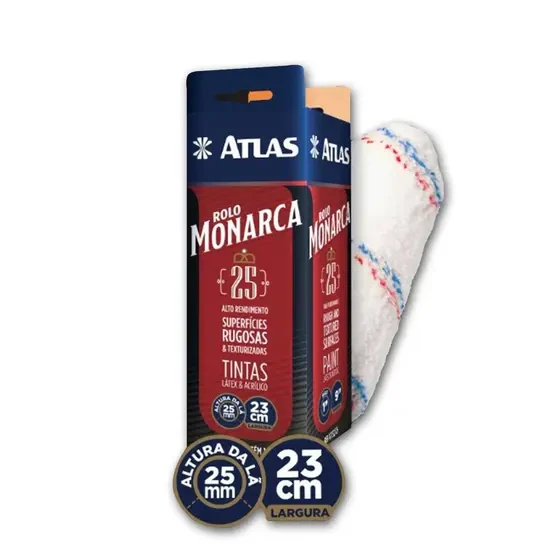 Rolo De Pintura Monarca La Sintetica 25mm 23cm