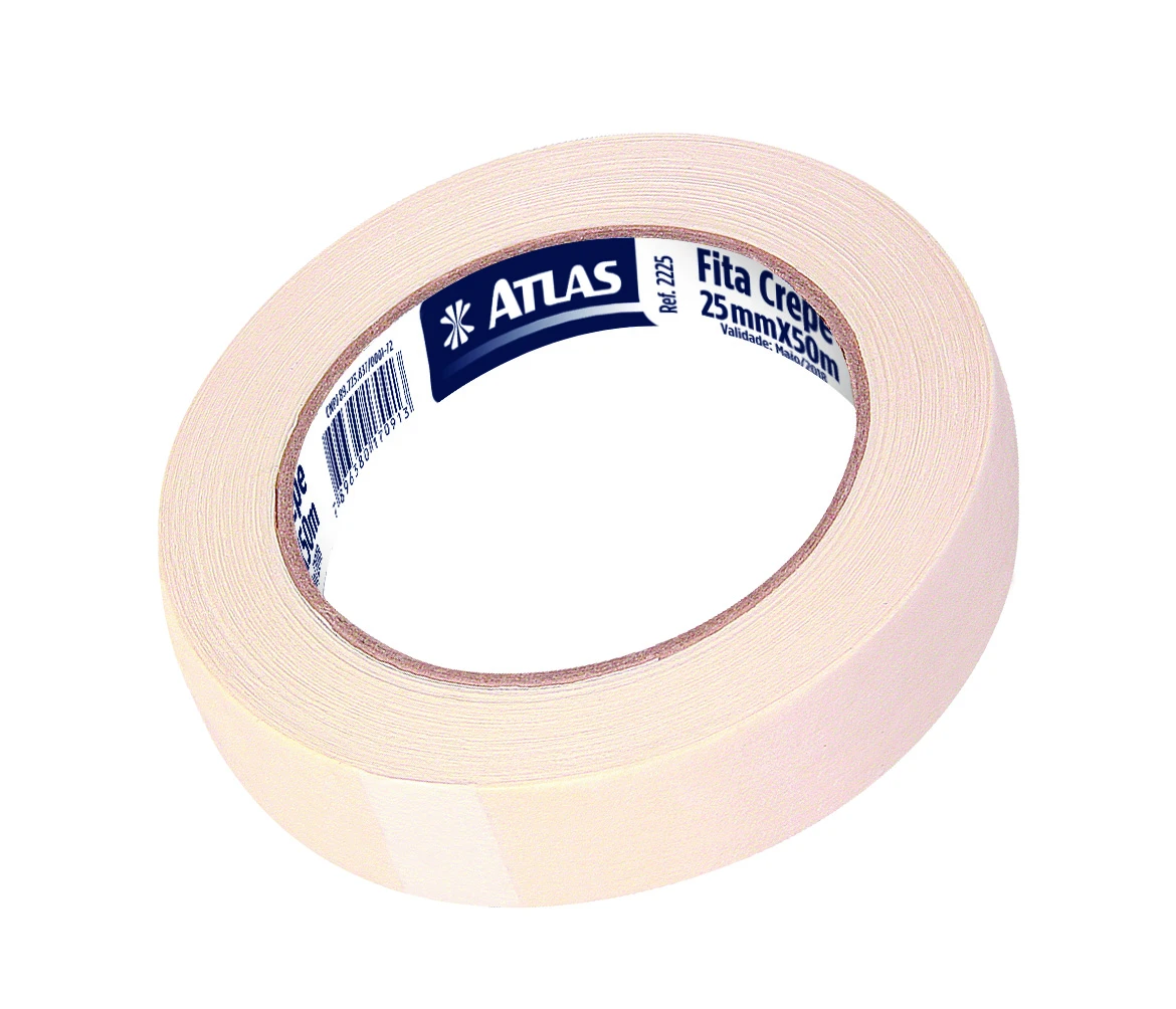 Fita Crepe Uso Geral Quartzolit 50m X 48mm