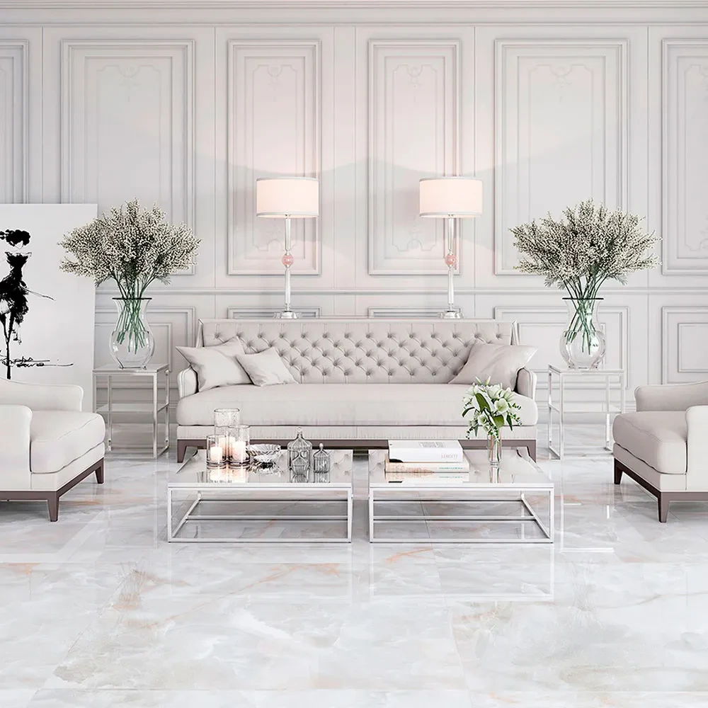 Porcelanato Onix Bianco Lux 90x90 Biancogres Cx 2,40m2