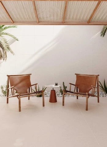 Porcelanato Cemento Marfim 90x90 Acetinado Biancogres Cx 2,4m2