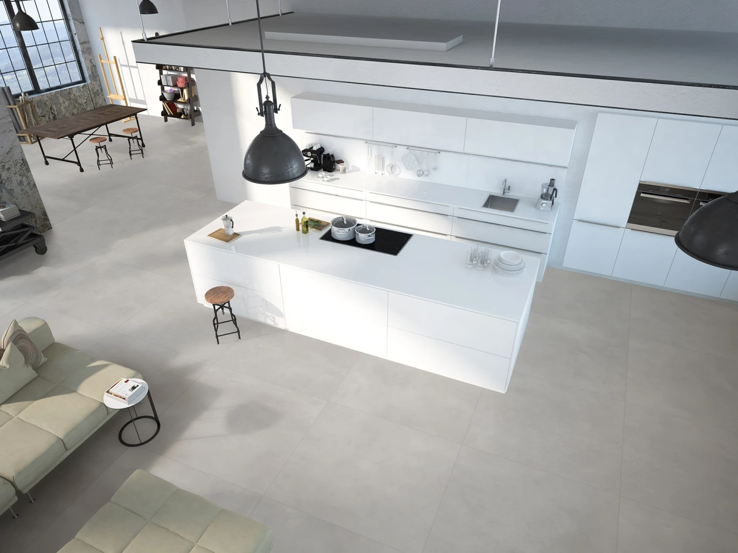 Porcelanato Barcelona Plata 84x84 Delta Acetinado Cx 2,80m2