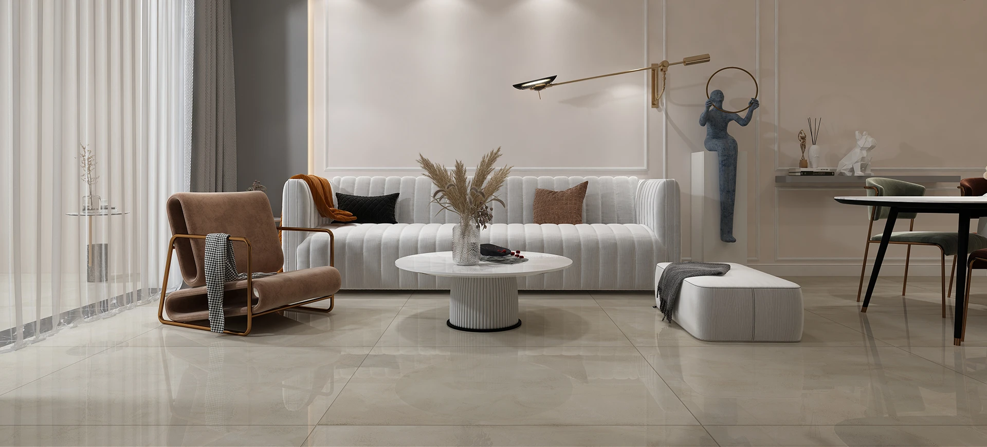 Porcelanato Piazza Avena 90x90 Polido Delta Cx 2,43m2