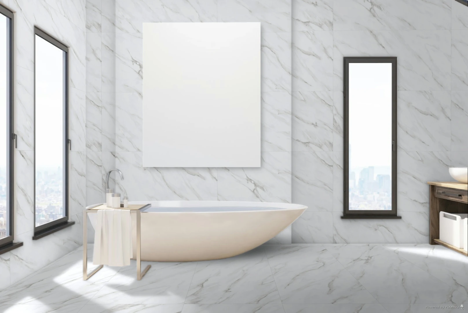 Piso Mont Blanc Lux 85x85 Embramaco P85005 Cx 2,16m2