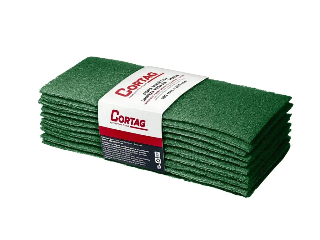 Fibra Abrasiva Limpeza Pesada Pos Obra Cortag