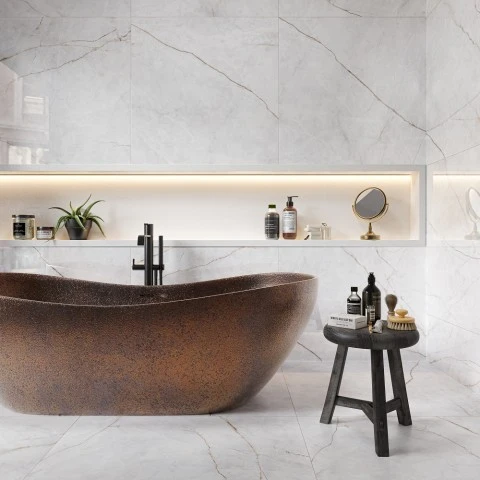 Porcelanato Cristallo Quartz Satin 90x90 Biancogres Cx 2,40m2