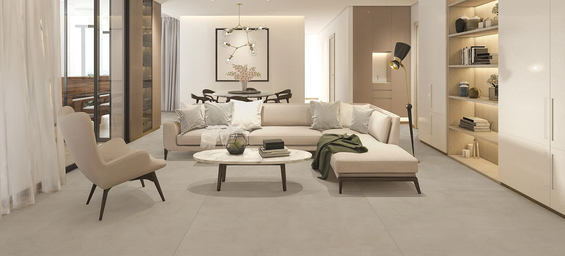 Porcelanato Piazza Avena 90x90 Acetinado Delta Cx 2,43m2