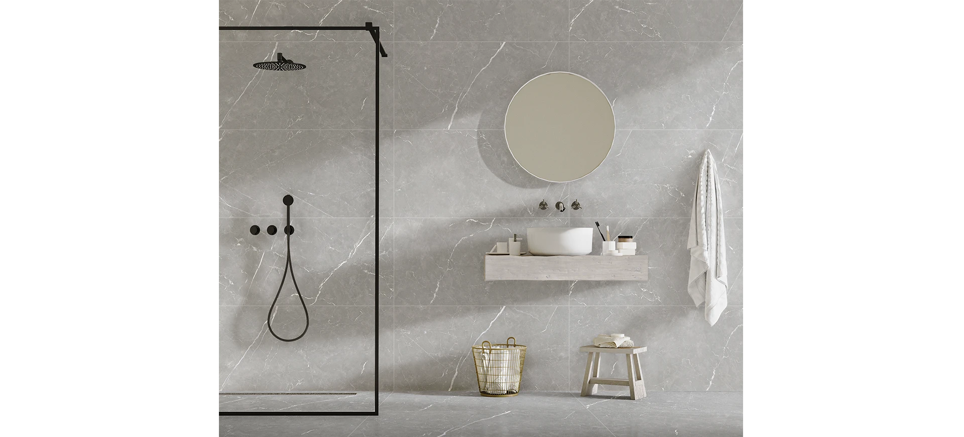 Porcelanato Venato Grigio 60x120 Acetinado Delta Cx2,88m2