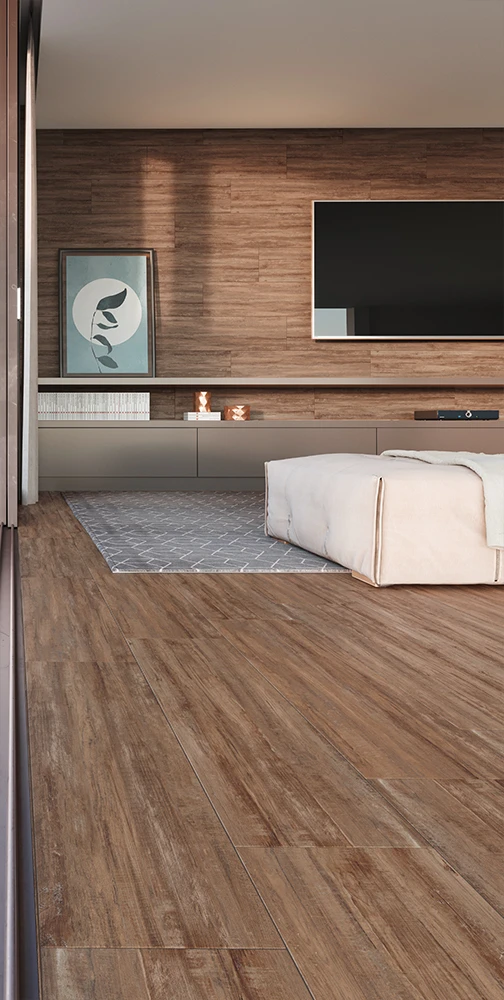 Porcelanato Alamo Rustic Incesa 26x106 Retificado Acetinado Cx 2,00m2