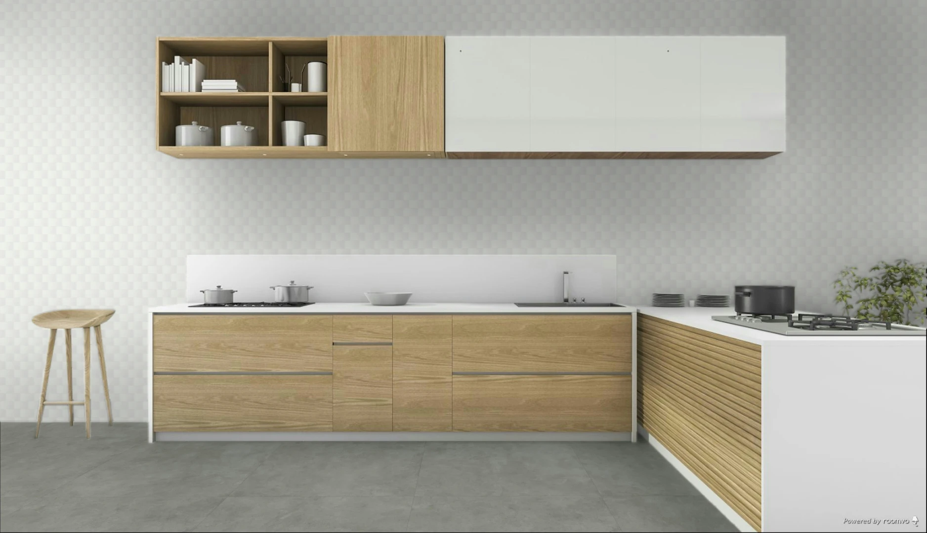 Piso Berlin Cement Satiny Mag 86x86 Embramaco Rt86085 Cx 2,21m2