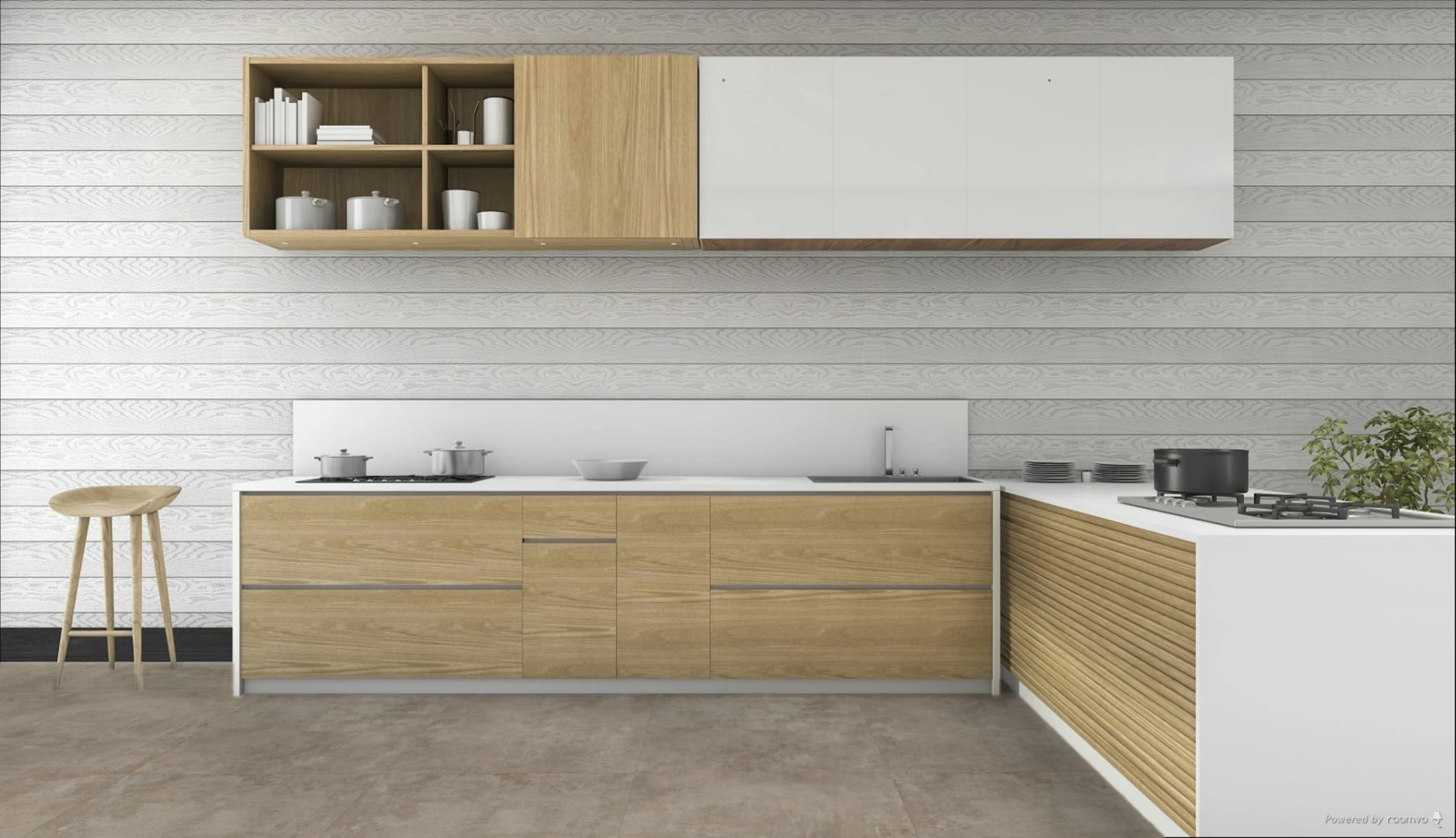 Piso Concret Gray Out Rt76041 76x76 Cx 2,87m2 Embramaco