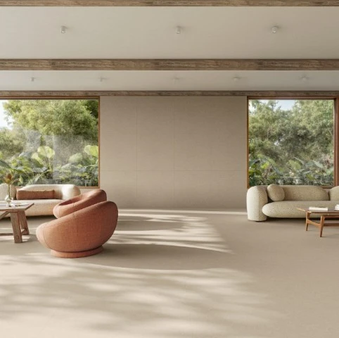 Porcelanato Cemento Marfim 90x90 Acetinado Biancogres Cx 2,4m2