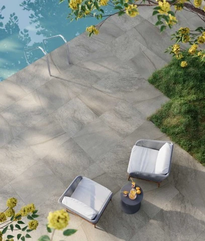 Porcelanato Arenito Mix Grafite E 80x80 Biancogres Cx 2,60m2